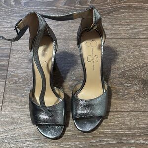 Jessica Simpson Metallic Heels